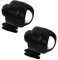 Faros para Croc, 2 piezas de luz LED impermeable para zapatos, luces de decoración de zapatos, luces ajustables, zuecos para camping, senderismo, ciclismo, adecuado para adultos y niños (negro)