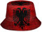 803 Fischerhüte Albanische Flagge Herren Mütze Atmungsaktiv Fischerhut Unisex Faltbarer Freizeithut, Für Angeln, Reisen, Freizeitkleidung