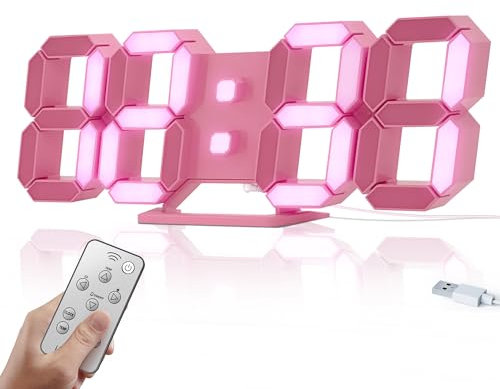 COVERY 3D LED-Digitaluhr (Mit der Fernbedienung Diese led-Uhr)