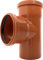 KG T-Stück DN 110/87° PVC-U Verbinder DN110 / 90 | mit Dichtung | für externe Entwässerungssysteme | Gummidichtung | Abwasser Installation | Kanalrohrsystem Abwasserrohr | Kanalrohr