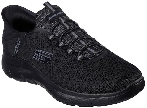Skechers Men's Summits HIGH Range Sneaker, Black, 6 UK Wide