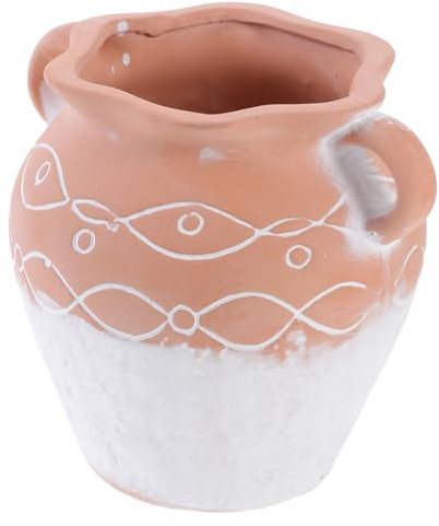 Zerodeko Maceta De Cerámica Decorativa para Plantas De Diseño con Orificios De Drenaje.