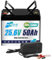 HRBEENERGY 24V 50AH LiFePO4 Batterie 1Pack, eingebaute BMS und Klasse A Zellen, 24V wiederaufladbare Lithium Eisen Phosphat Batterie, 4000-15000 tiefe Zyklen für Wohnmobil, Solar, Trolling Motor