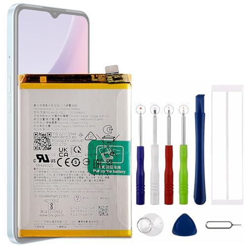 Vvsialeek Nouvelle Batterie de Remplacement BLP923 Compatible pour Oppo A77 5G CPH2339/Oppo A57 5G PFTM20/Oppo A97 5G PFTM10 avec boîte à Outils Gratuite