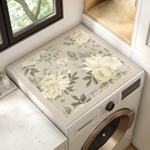 Anti Slip Fridge Dust Cover,Fridge Protection Mat Top,Washing Machine Top Cover Cloth,Refrigerator Dust Proof Cover Mat,Anti Fouling,Waterproof,Wear Resistant,For Washer,Dryer,Bedside Table