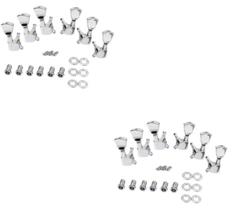 HEMOTON 12pcs Guitar Tuning Turner Tuning Pegs Machines Head Guitar Turners for Acoustic Electric