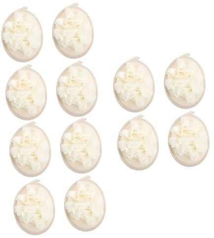 FRCOLOR 12 Stk Weicher Badeball Luffa-Schrubber für den Rücken Peeling-Badekugeln für Kinder exfoliating sponge polsterkissen seife Blasenmacher Duschkugel PE-Netzmaterial Beige