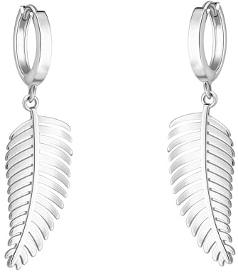 SOFIA MILANI - Damen Ohrringe 925 Silber - Blatt Ohrhänger