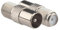 TV Aerial Coaxial Cable F-Connectors Adapter - 2 Pcs TV F/T Plug Type Male to Female Coaxial Socket Adapter, F Socket Female to Coax Plug Male TV Aerial Connector Adaptor for Cable Lead