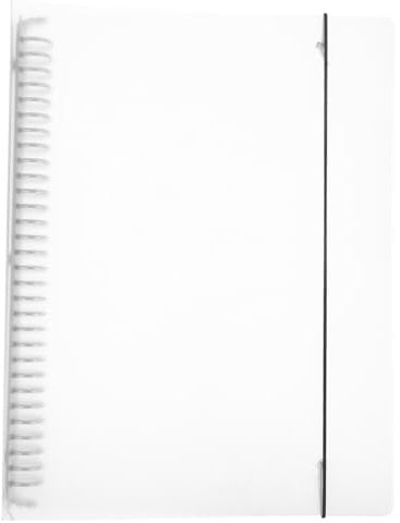 DIYEAH Transparenter Ordner Für Notizbücher Mit Spiralbindung Nachfüllbarer Notizbuchumschlag Pp-material A4-format Perfekt Für Schule Und Büro