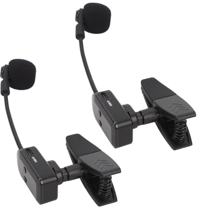 SUNGOOYUE Saxophon Wireless Mikrofonsystem, 2,4-g-Clip-On-Instrument-Mikrofon, Super-Langstreckenempfang, Unidirektionaler Kondensator, HiFi-Soundqualität, Mehrere Nutzungssätze