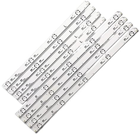 NSNGPAFACZ Striscia di retroilluminazione a LED da 8 pezzi adatta for SONY 49 pollici KD-49X8000C SVY490A23_Rev00_5LED-L_150223 SVY490A23_Rev00_5LED-R_150223 TV light strip