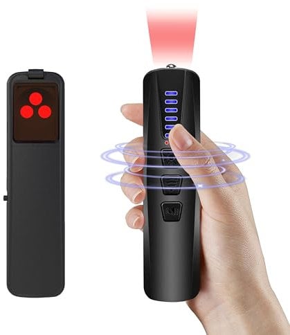 ZHENHAN Versteckte Kamera Detektor, Spy Kamera Finder für Hidden Camera, Abhörwanzen Detektor (RF/IR/Magnet) für Hotel, Büro, Umkleidekabine – Tragbar & Präzise