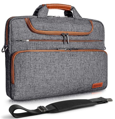DOMISO Borsa per computer portatile da 18 pollici, impermeabile, per laptop da 18 pollici, per PC portatili da gioco, per ASUS ROG Strix Scar 18 & G18 (2023-2025), grigio scuro