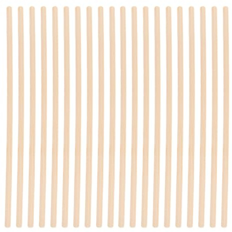 Parliky Listelli in Legno Triangolari Equilateri 6mmx30cm 20 Pezzi Bastoncini per Falegnameria Decorazione Finestra e Cornici Uso Interno per Fai da Te