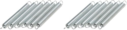 Windhager Molle di tensionamento per Copertura composter, Molle di trazione con Gancio, Molla in Metallo, Molle elicoidali in Metallo, Manicotti di tensionamento, Molla di Molla, 6 Pezzi, 0644