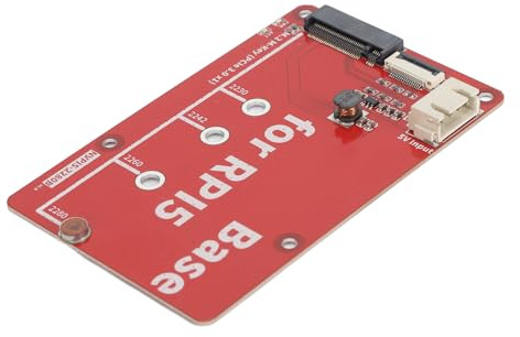 EIMSOAH PCIe Gen3 NVMe SSD-Basisadapterplatine für RasPi 5 – Schnelle Installation mit LED-Anzeigen für Technikfreaks