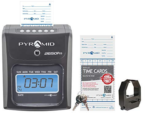 Pyramid Time Systems Time Uhr, Anthrazit, 25,7 x 21,8 x 20,6 cm