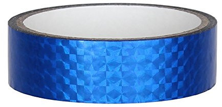 DEKO Klebeband zum Hula Hoop tapen [25mm x 30m, blau] Hula Hoop Hologramm Klebeband