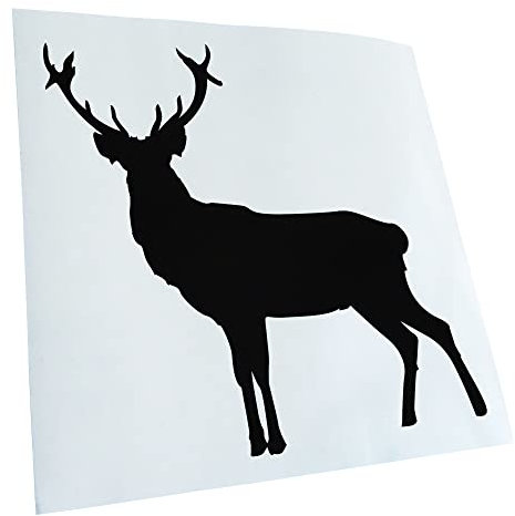 - Autoaufkleber - Hirsch Rentier Reh 2 Aufkleber für Auto, Laptop, Fahrrad, LKW, Motorrad mehrfarbig JDM Decal Racing