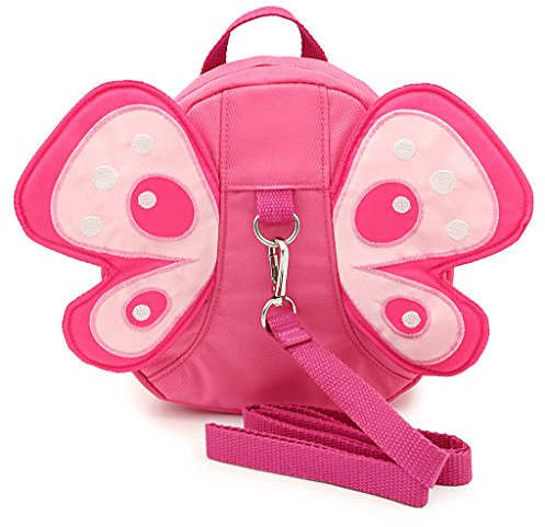 BTSKY Schmetterling mit Flügeln Laufgeschirr Sicherheitsgurt, Zügel, Kleinkind, Kind, Baby, Rucksacktasche