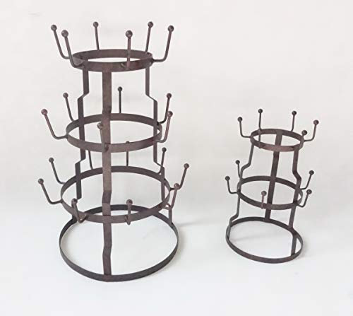 Tassenbaum Shabby Chic Tassenständer Brocante Tassenhalter Antikstil 66cm Metall neu usm040 Palazzo Exclusiv