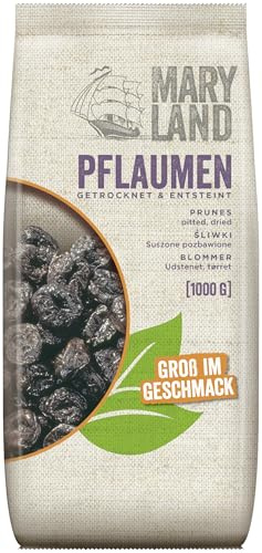 Maryland Pflaumen 1000g Vorratspackung – Pflaumen vegan, fruchtig süß– Im Vorratspack genießen (1 x 1000g)