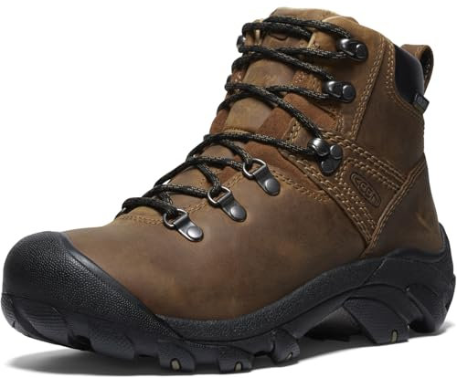 KEEN Women's Pyrenees Mid Height Waterproof Hiking Boots, Syrup, 4