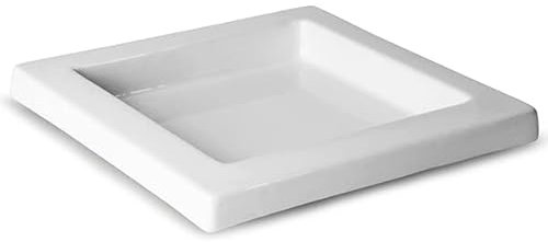 Utopia Titan Gourmet Square Tray 6inch / 15cm | Condiment Tray, White Presentation Tray for Square Bowls
