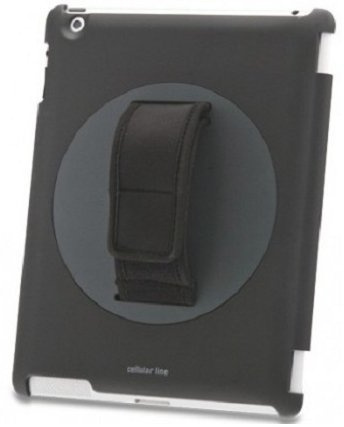 Cellular Line PRATICOIPAD3 Backcover mit drehbarem Handgriff für Apple iPad 2/3 schwarz