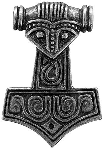 GTR-Prestige Giftware Thors Hammer Pewter Lapel Pin Badge XWTP054