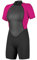 O'Neill Wetsuits Damen Reactor II 2mm Back Zip Spring Wetsuit Neoprenanzug, Black/Berry, 10