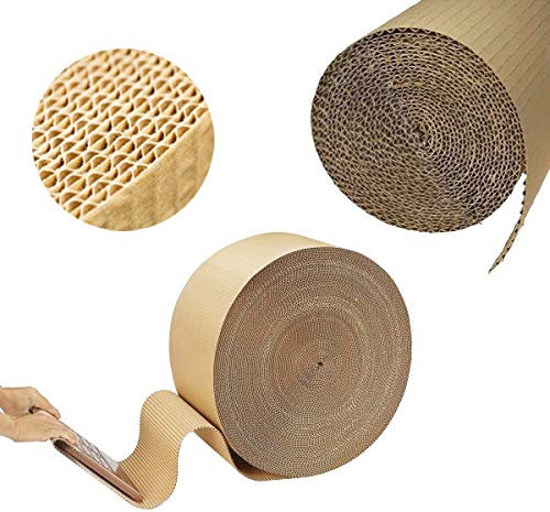 Wellpack Europe Corrugated Cardboard Card Wrapping Paper Roll Sheets 300MM x 5M Packing