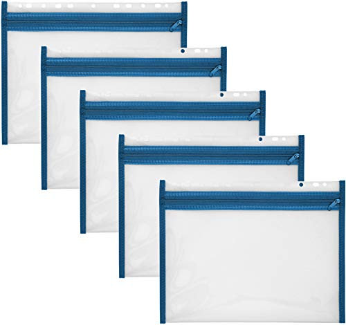 Veloflex Sammelmappe Velobag, Ordnungsmappen Dokumentenmappen, abheftbar (blau, XS, A4 | 5er Pack)
