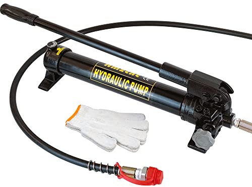 Hydraulic Hand Pump Heavy Duty Hydraulic Application Power Pack Hose Coupler (10000 psi) Hydraulic Oip Pump Hand Operated Pump Hydraulic Hand Pump Manual Pump CP-800 for ConnectingSplit Unit