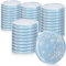 COM-FOUR® 40x Couvercles de rechange en design d'hiver pour pots de confiture - couvercle pour bocaux - jusqu'à 82 mm