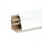 DQ-PP Baguette d'angle de 1,5 m - Blanc - 37 x 24 mm - PVC - Vis incluses - Baguette de finition pour plan de travail de cuisine - Plinthes de finition murales pour plateau de table