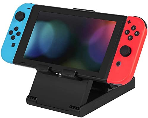 MMOBIEL Support de Console Playstand Compact pour Nintendo Switch Support Pliable avec poignée en Caoutchouc à 3 Angles différents