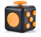 Hochwertige AWR Fidget Cube / Gürtelwürfel | Anti Stress Spielzeug | Fidget Toy (Black-Orange)