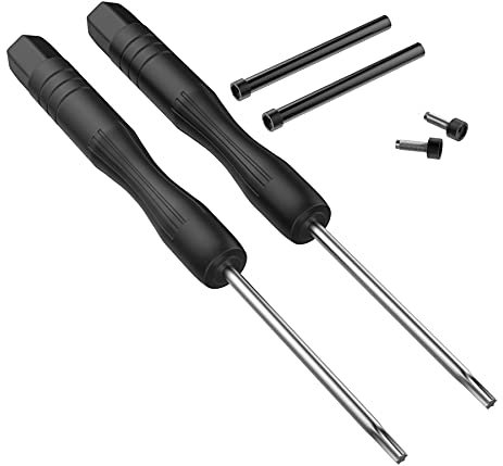 Passend für Garmin Fenix 6X/Fenix 5X/Fenix 3 Schraubenzubehör, 26 mm Edelstahl-Ersatzschrauben mit 1 Paar Schraubendreher-Entfernungswerkzeug für Garmin Fenix 5X Plus, Fenix 6X Pro, Fenix 3 HR
