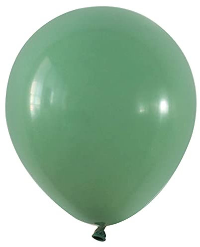 Retro Salbei-grüne Luftballons, 30 Stück, salbeigrün, Latex-Luftballons, 12 mit 1 Ballon-Ersatz und 1 Band für Geburtstag, Hochzeit, Babyparty, Brautparty, Jubiläen und Feiern, Party-Dekorationen