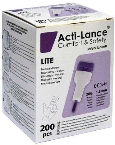 SICHERHEITS-LANZETTEN Acti-Lance lite 28 G 200 St
