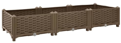 vidaXL Fioriera Rialzata 120x40x23 cm in Polipropilene