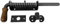 BAUSTER® Riegel mit Holzgriff 220 mm – Federbolzen mit Rückholfeder – robuster Türriegel aus Stahl für Zaun, Stall, Werkstatt, Gartentor – wetterfest & manuell
