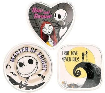 Disney The Nightmare Before Christmas VC700381L - Juego de 3 bandejas de cerámica multicolor