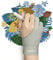 XENCELABS Zeichenhandschuh Antifouling Handschuh für Grafiktablett, Digital Drawing Glove, Künstlerhandschuh für Rechts und Links, Zwei-Finger-Handschuh, Grau, S