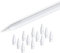 Tucana Pen Tips Nips Compatible for iPad Pencil 1st & 2nd Generation (White 12-Pack)