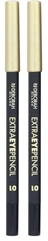 Deborah Milano - Extraeye Pencil N. 1 Matita Occhi Nera Waterproof, Formula a Lunga Tenuta, Tratti Precisi e Immediati per uno Sguardo Intenso senza Sforzo, Dermatologicamente Testata, N.1