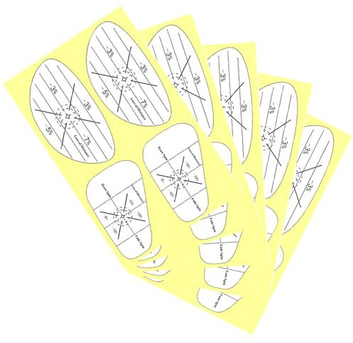 Bexdug Golfschläger-Etiketten - 5 Blatt Golf Strike Aufkleber - Golf Strike Tape Set, Golfaufkleber, Golf Face Tape Labels zur Verbesserung der Schwunggenauigkeit