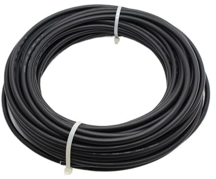 10m/20m Red Black Solar PV Wire Single/Twin Core 1500V 4/6mm2 12/10AWG Cable Tinned Copper XLPE Jacket For PV Panels (Color : 20m Red 20m Black, Size : 6mm2 10AWG)